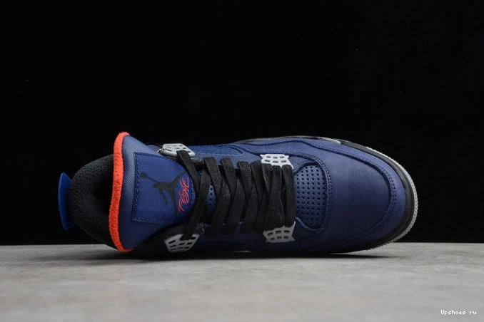 Loyal Air CQ9597-401 Habanero Black WNTR Jordan 4 Blue Red 0827